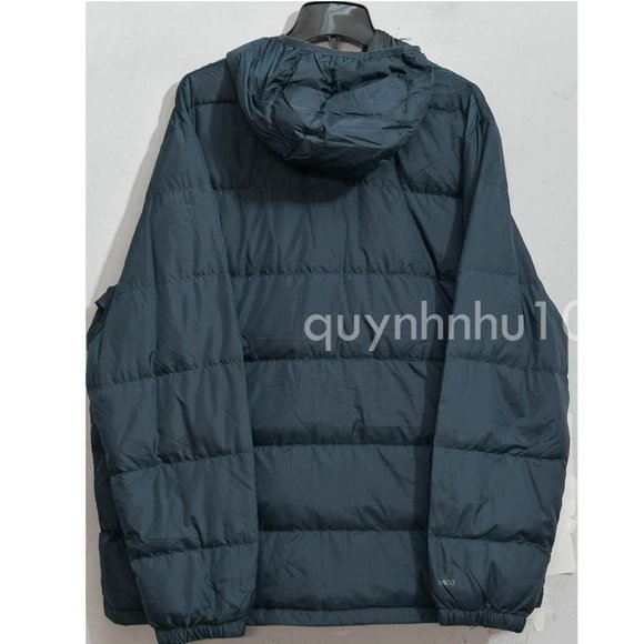 Eddie Bauer Men’s Hooded Down Jacket IN  grey - Picture 5 of 7